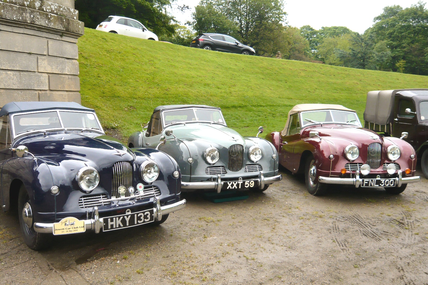 Jowett Jupiters visit Bowes Museum